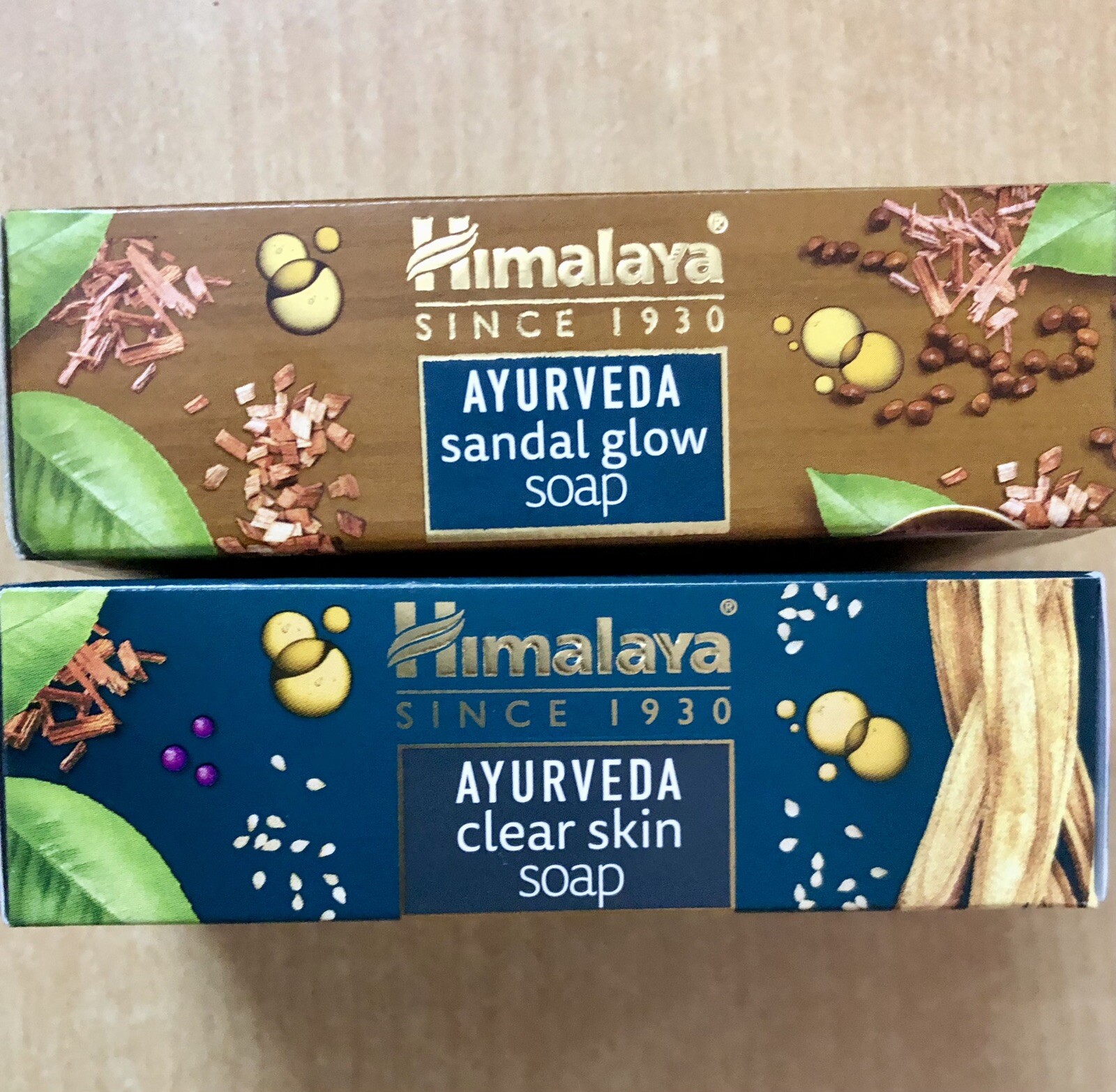 8 Pc Himalaya Ayurveda Sandal Glow Soap + Clear Skin Soap 75 gm each, Free Ship