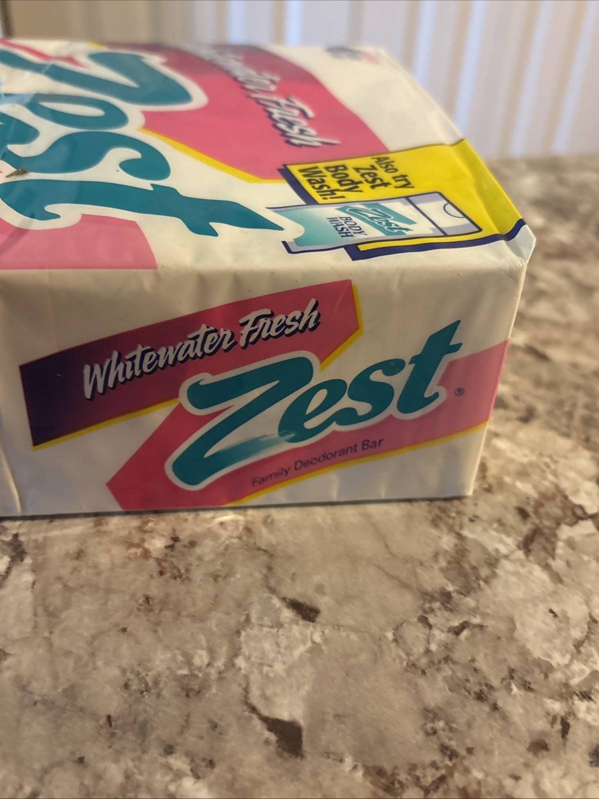 1998 ZEST Whitewater Fresh Deodorant Soap 8x Bath 5 Oz Bars SEALED Movie Prop
