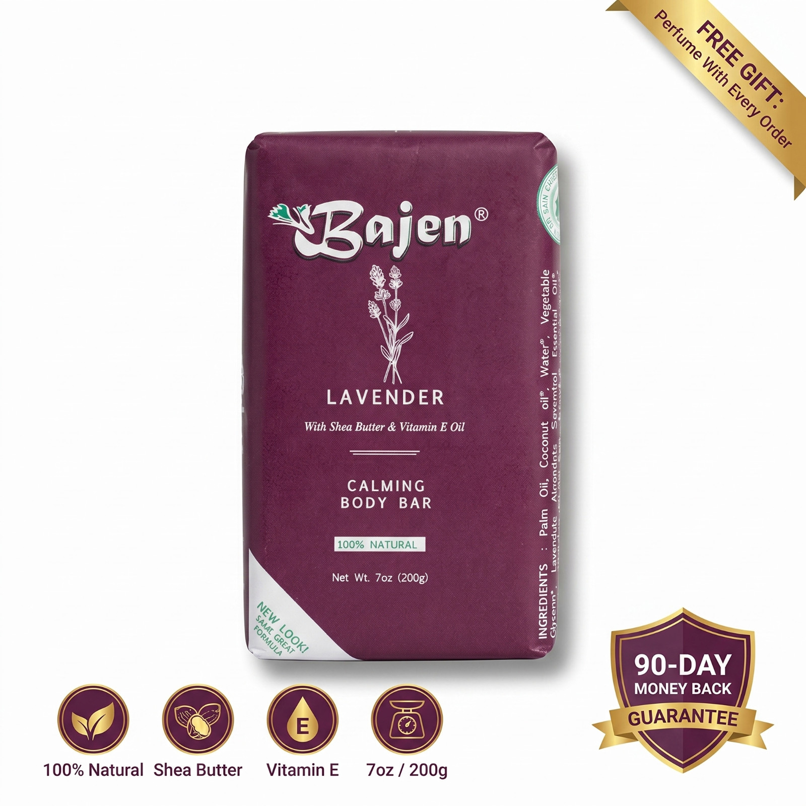 LAVENDER CALMING BODY SOAP – Aromatherapy Stress Relief Nervous System Calm 7 oz
