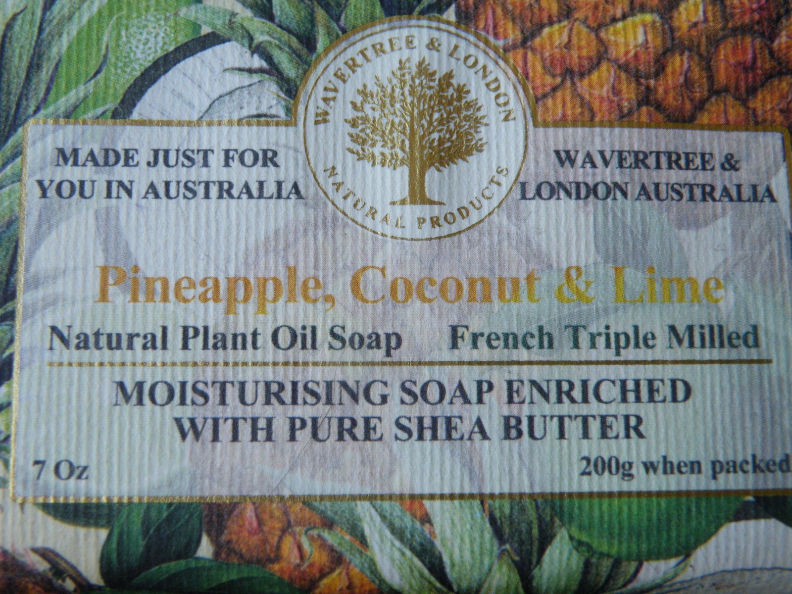 COCONUT PINEAPPLE LIME 7 oz SOAP French Triple Milled WAVETREE & LONDON Sealed
