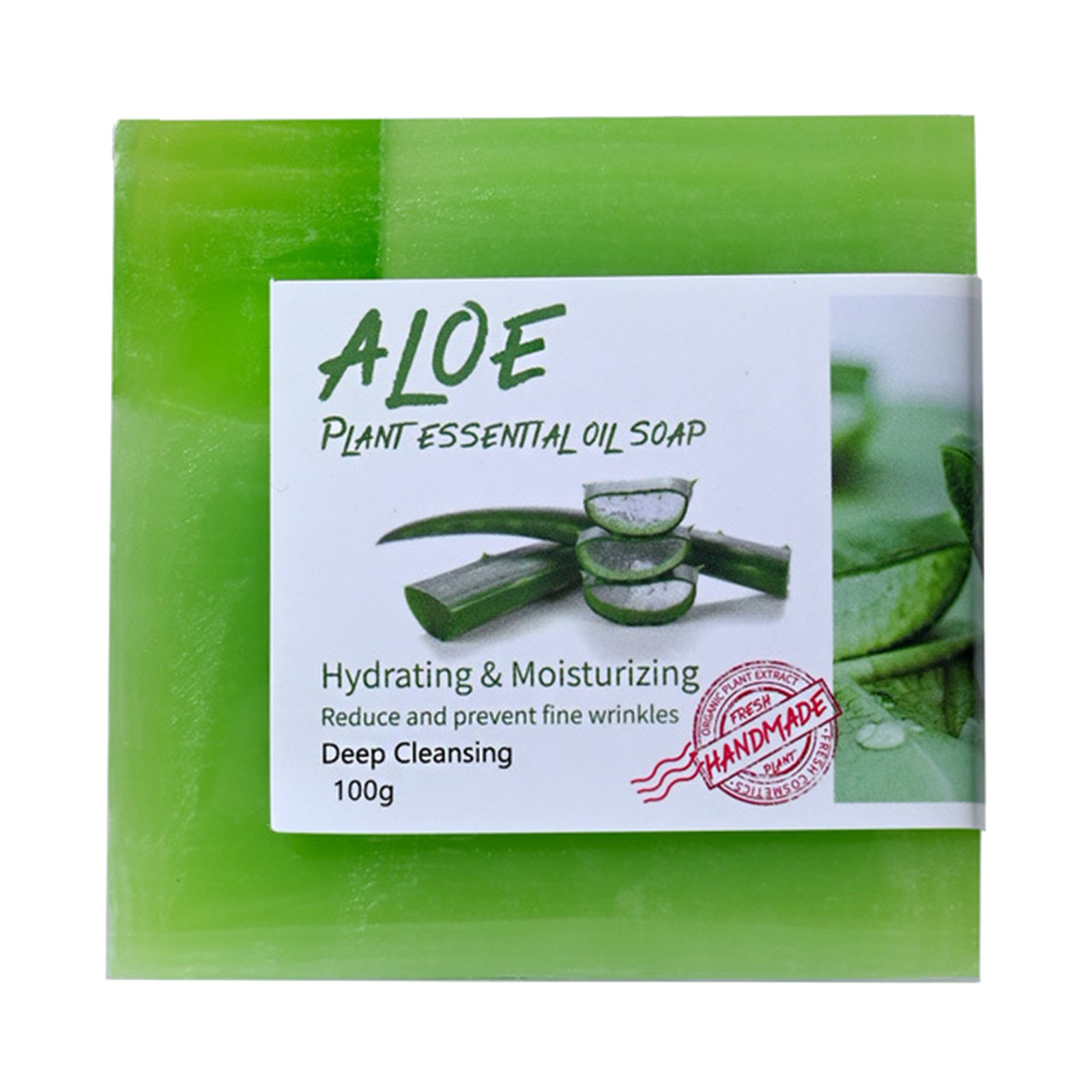 1PCS Handmade Soap For Daily Use Aloe Gentle On The Skin Essential Oil Soap