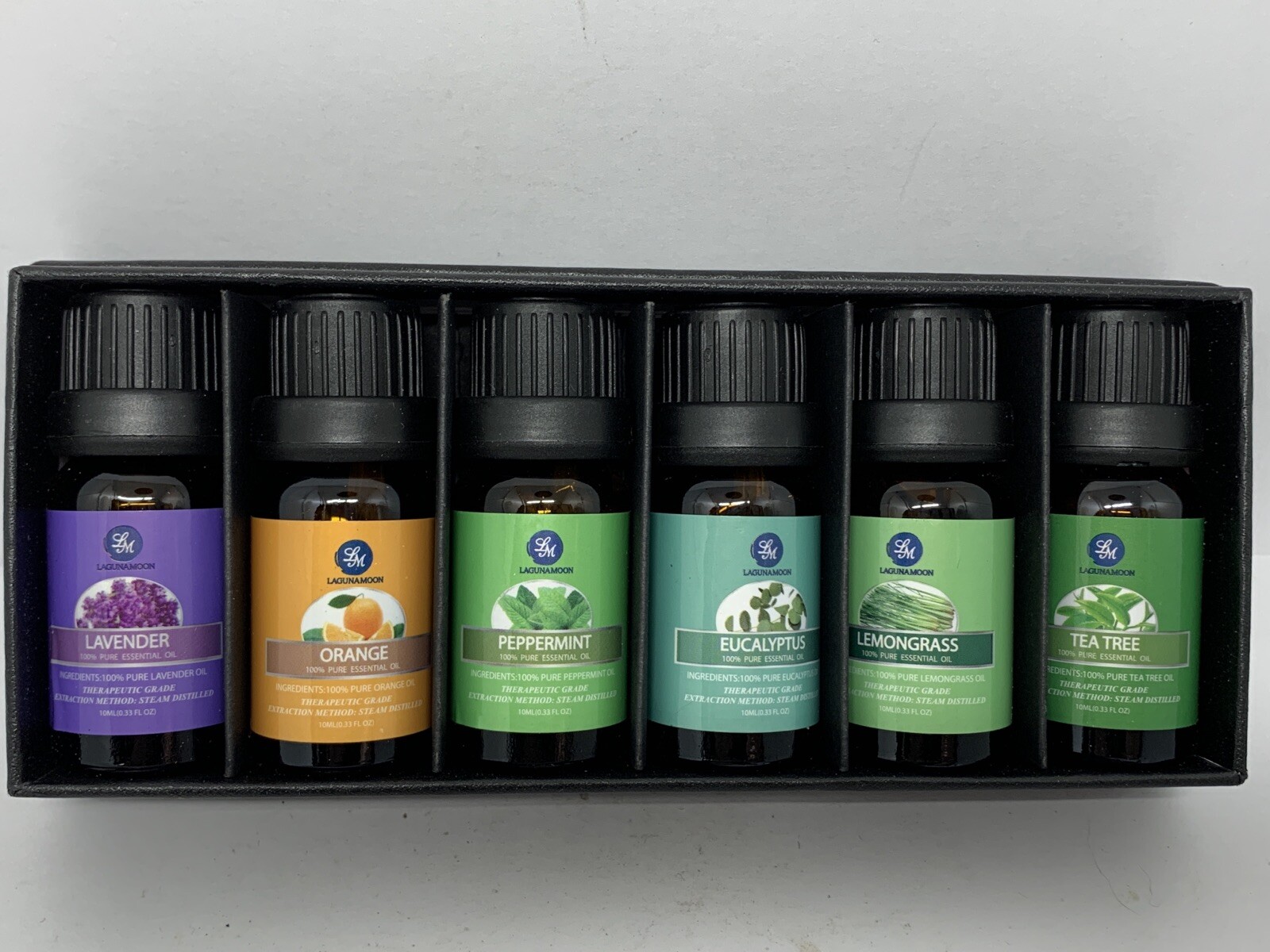 LAGUNAMOON Essential Oils Top 6 Gift Set Pure Essential Oils *FREE SHIPPING*