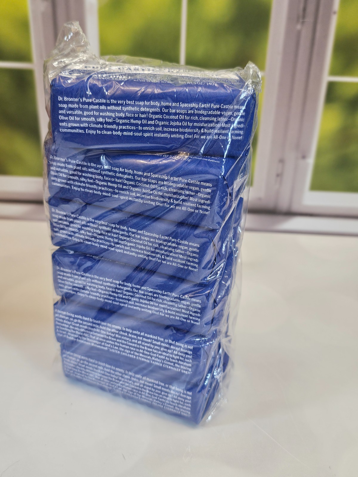 6 BARS Dr Bronner’s All One Hemp Peppermint Pure Castile Soap Organic 5 oz each