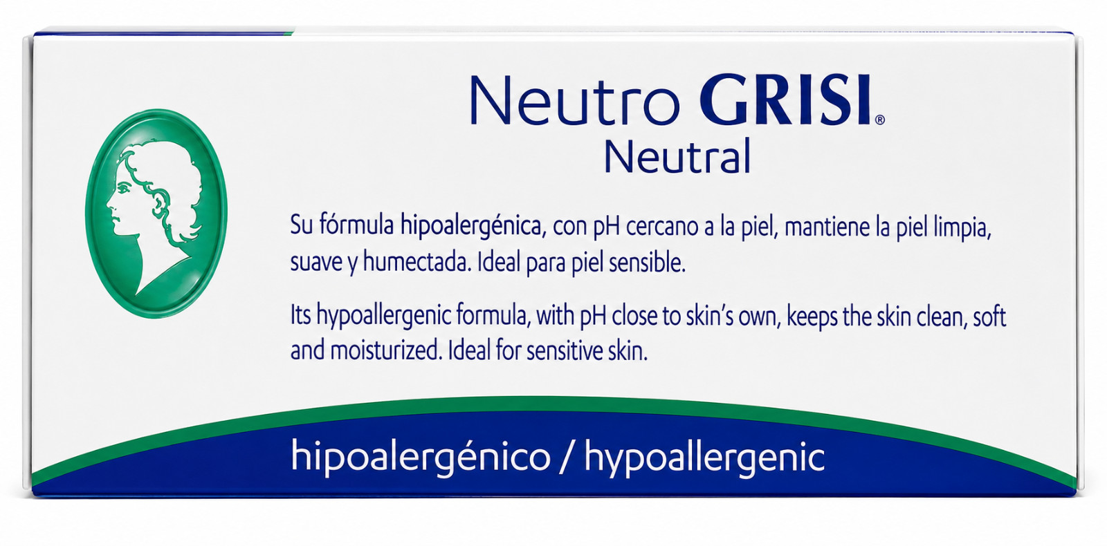 Neutro Grisi Neutral Soap 3.5oz Gentle Cleansing Bar for All Skin Types