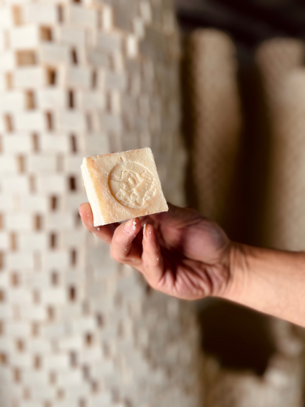 Al Jamal Soaps (12 Bars)~ Traditional Handmade Palestinian Nabulsi Soap Bars
