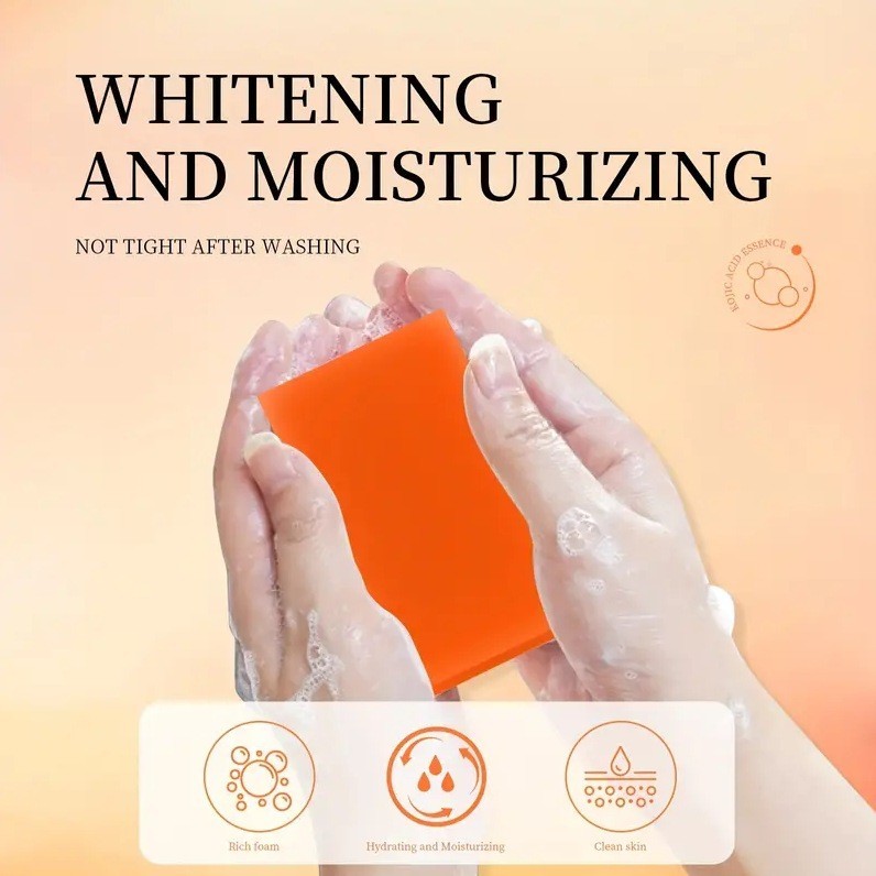 Kojic Acid Soap Skin Lightening Whitening with Vitamin C & Vitamin E 2Pcs