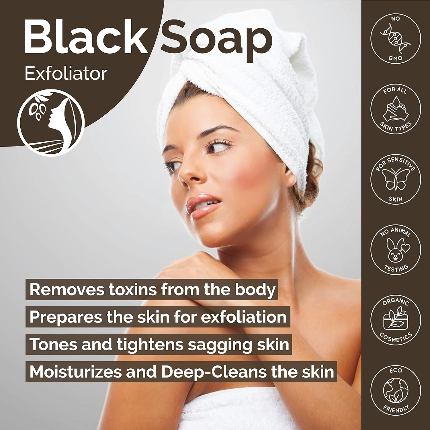 Moroccan Black Soap – Natural Cleanser, 8.8 oz