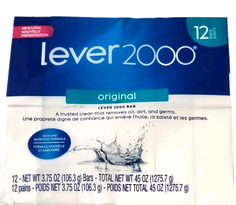 Lever 2000 Bar Soap Original Scent Refreshing Clean 12 Pack Individually Boxed