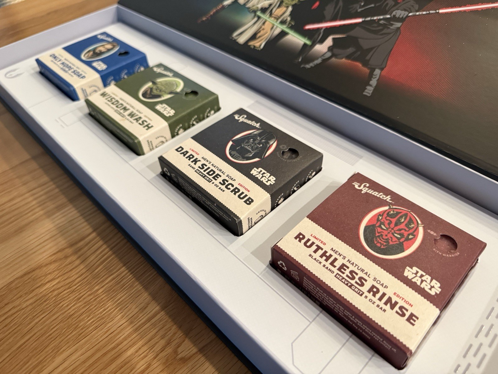 Dr Squatch STAR WARS (4) Four Specially Crafted Soap Bars Set LIMITED Disney NEW