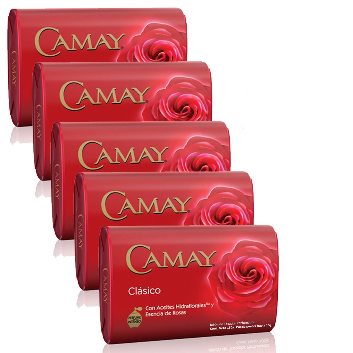 Camay Classic Bar Soap With NW Rose Essence New 125gr / 4.41oz (PACK OF 5)