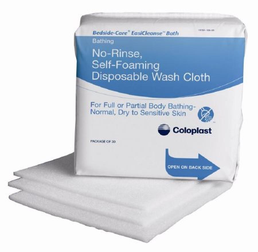 Coloplast Bedside-Care EasiCleanse Wash Cloths pH Balanced Alcohol-free, 30 Ct