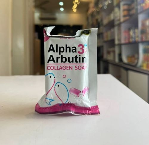 2 packs Alpha Arbutin 3 Plus Soap Collagen Body Cleansing Brightening Beauty 80g