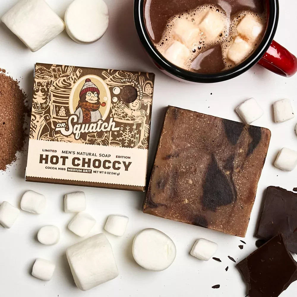 Dr. Squatch Hot Choccy 5 oz Men’s Natural Bar Soap – Limited Edition, Lot of 2
