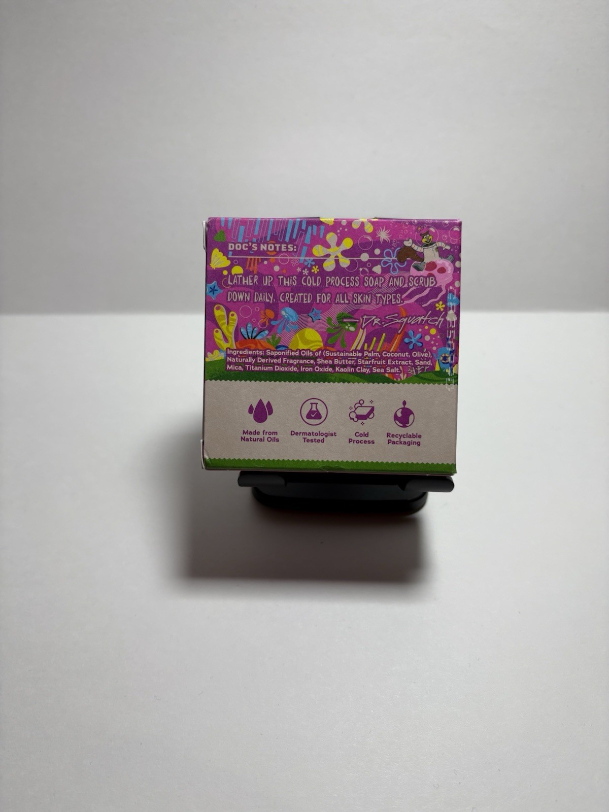 DR. Squatch SpongeBob SquarePants Men’s Natural Soap Starfruit Scent 5 oz