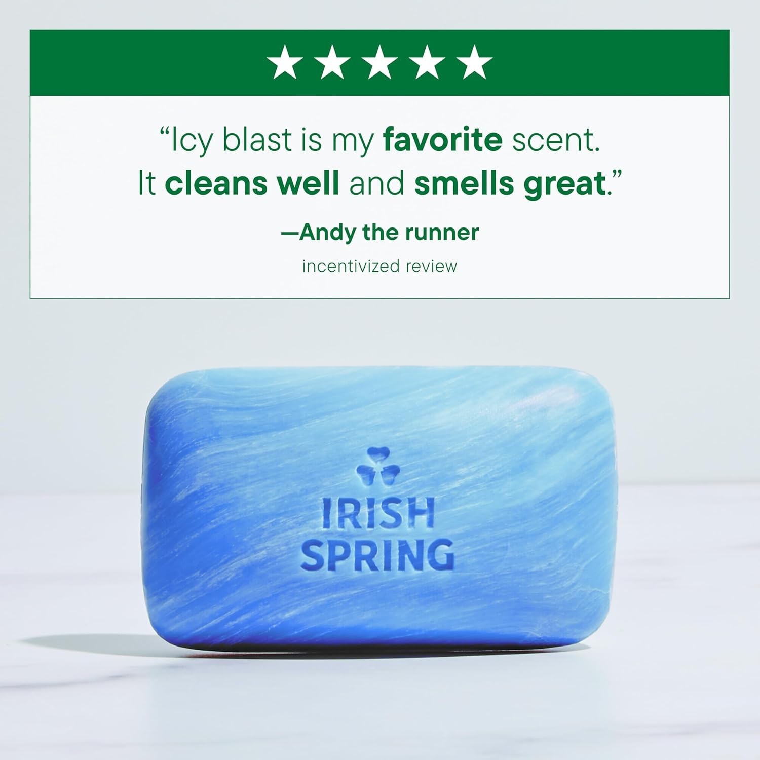 Men’s Icy Blast Deodorant Soap – Fresh and Clean for 12 Hours, 24 Bars