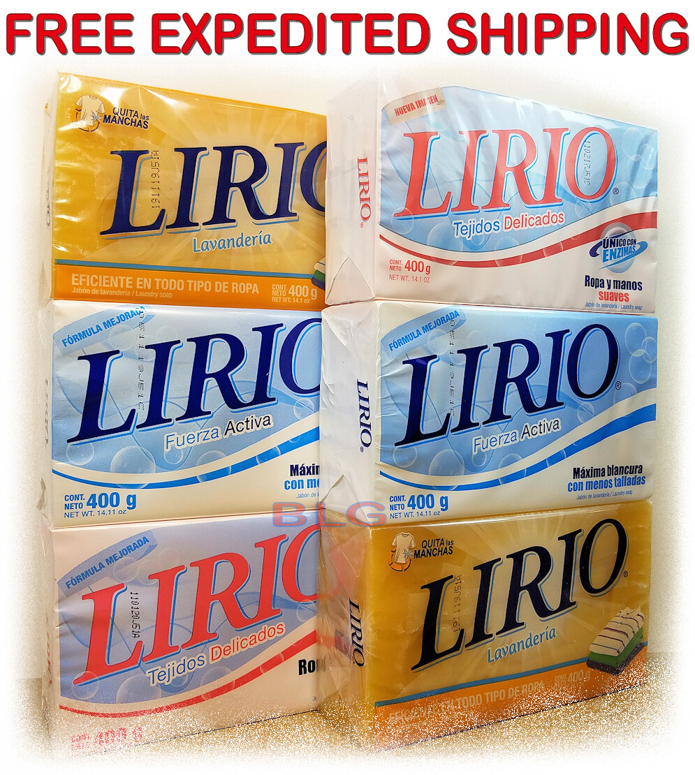 Lirio Laundry Soap Bars Kitchen Home Household Cleaning Product Jabon Lavanderia