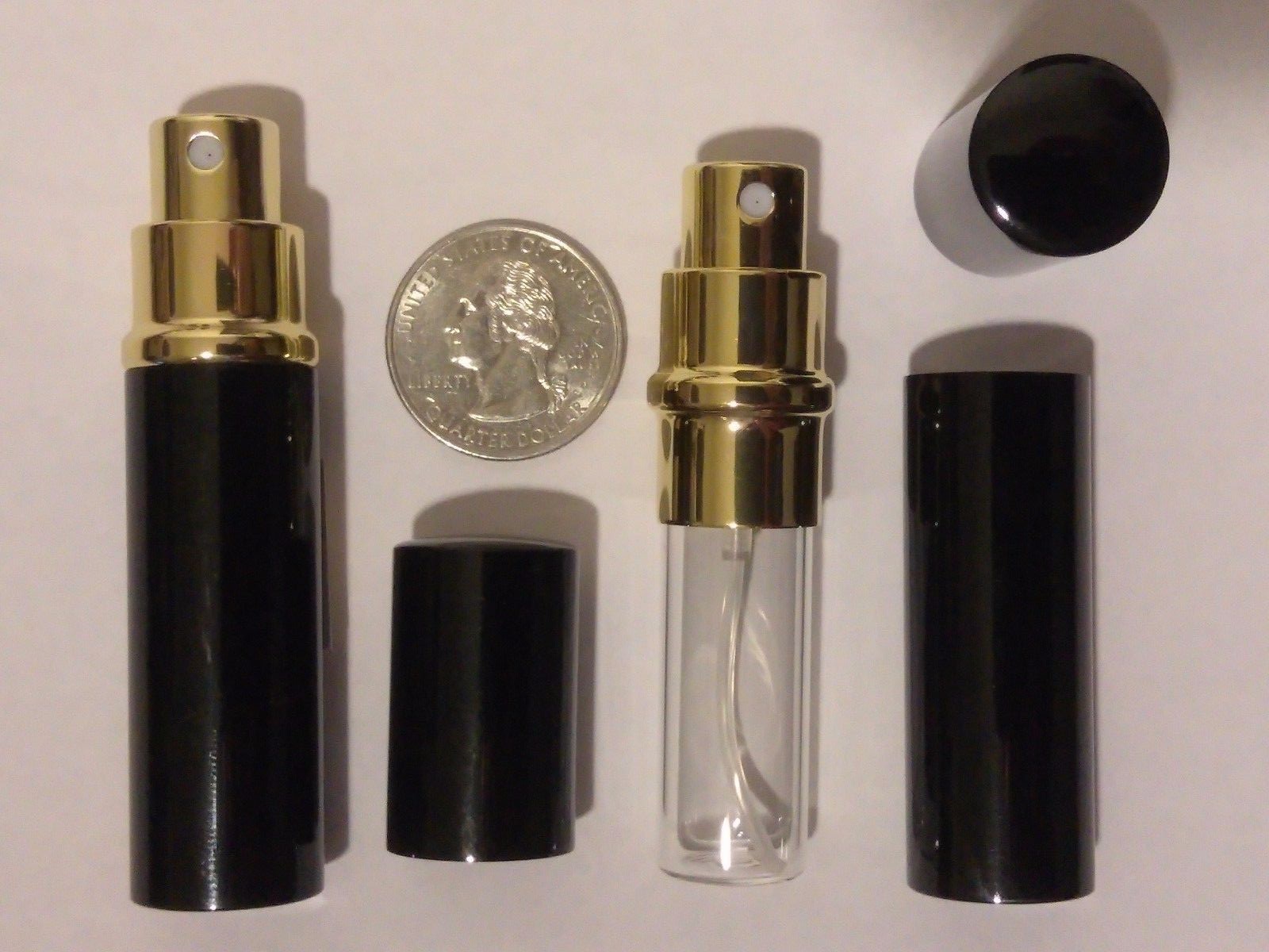 5ml Atomizer Mini Spray Perfume Cologne Bottle Refillable Travel Empty Glass USA