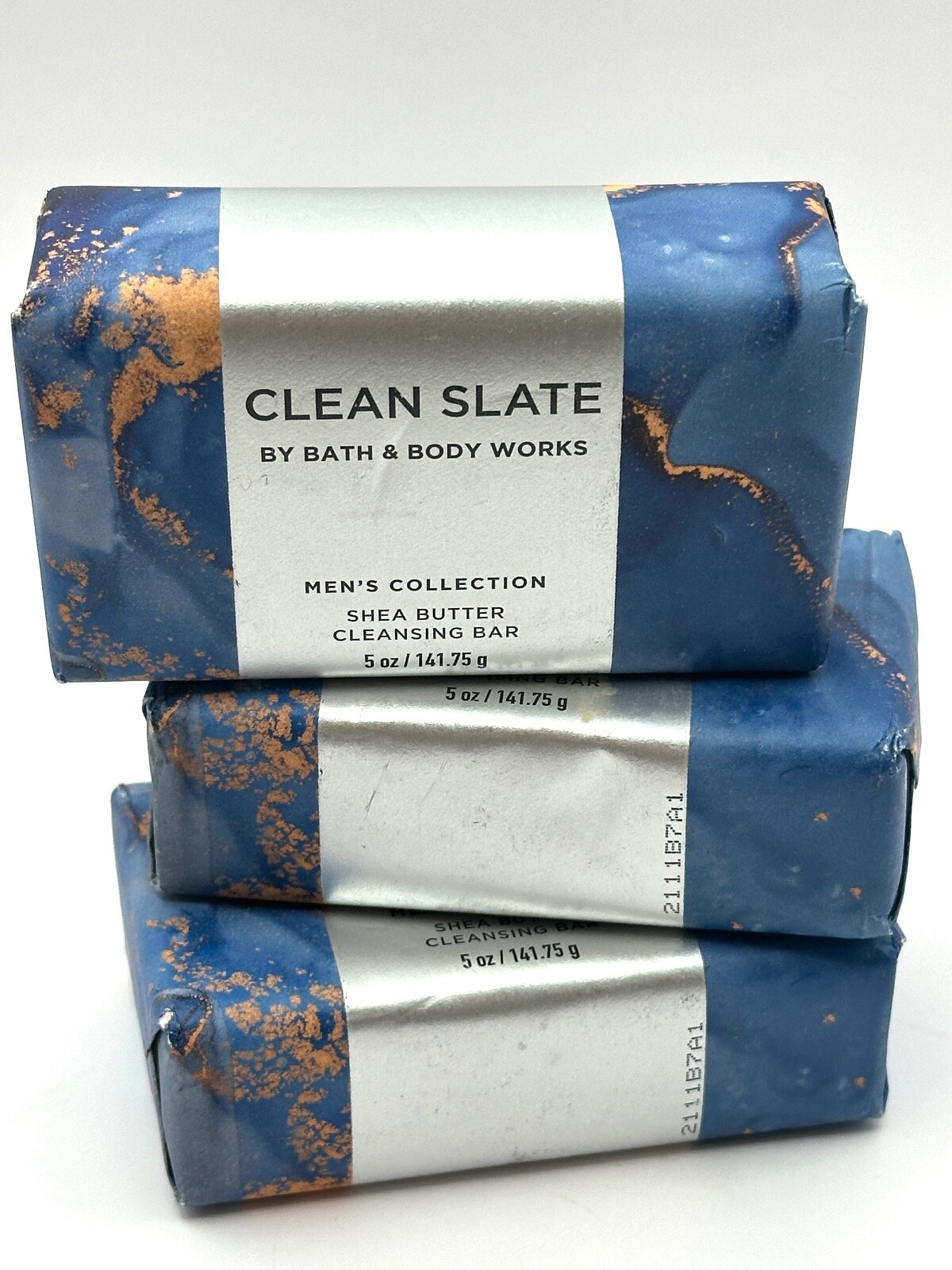 LOT 3 BATH & BODY WORKS CLEAN SLATE BODY SCENTED CLEANSING BAR SOAP 4.2 OZ SHEA