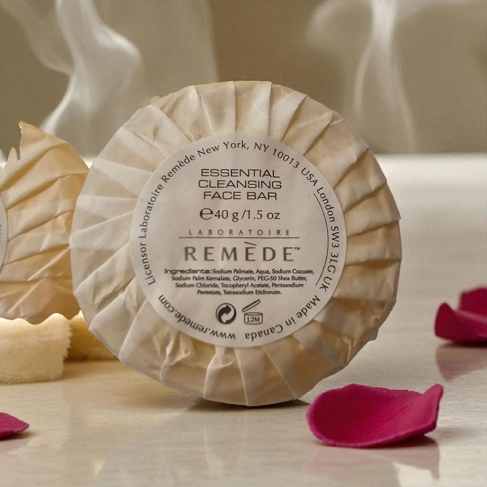 Laboratoire Remede Essential Cleansing Face Bar Soap 40g 1.5oz Set of 4 New Lux