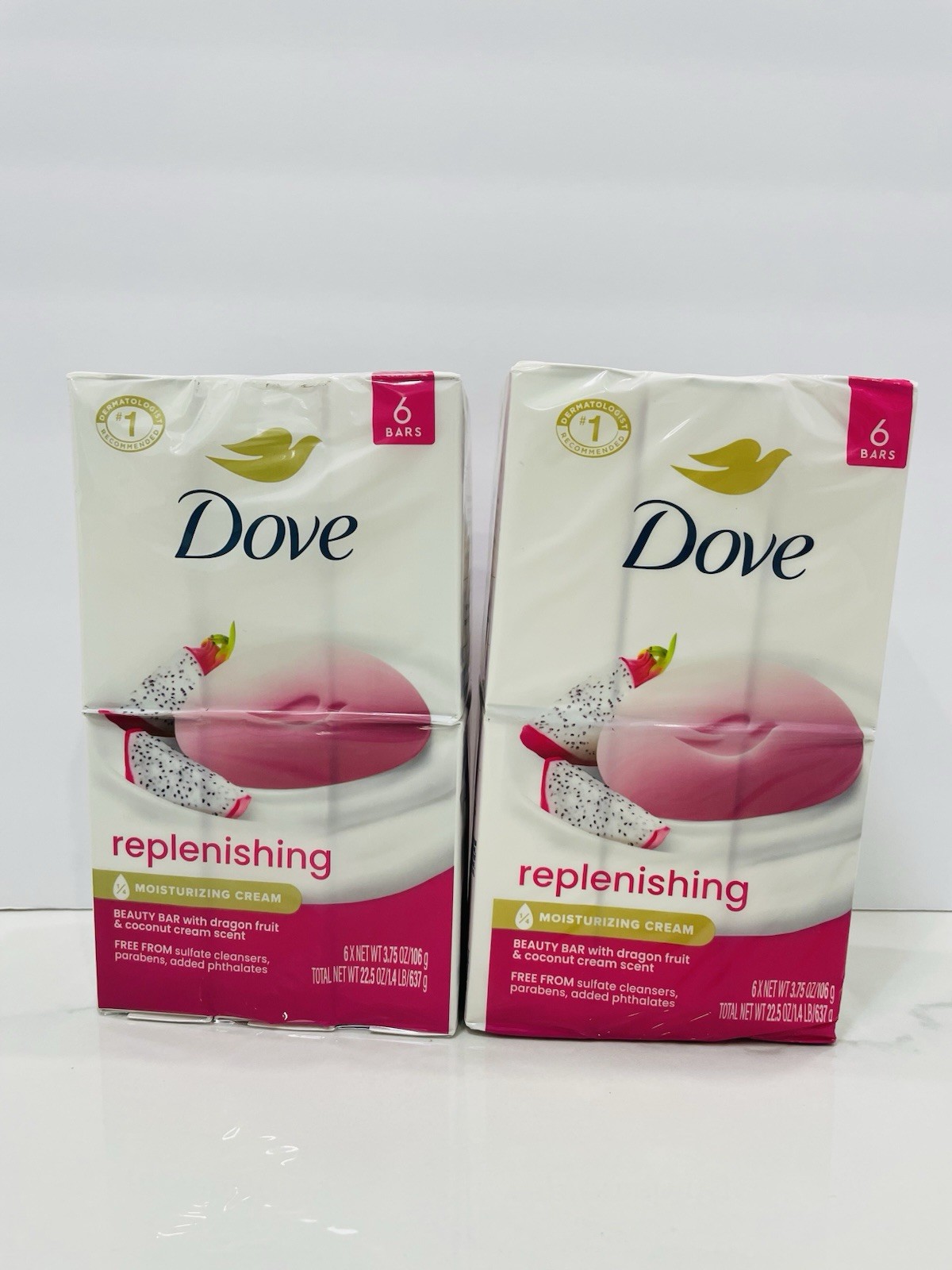 Dove Replenishing Beauty Bar With Dragon Fruit & Coconut Cream, 3.75 Oz. 12count