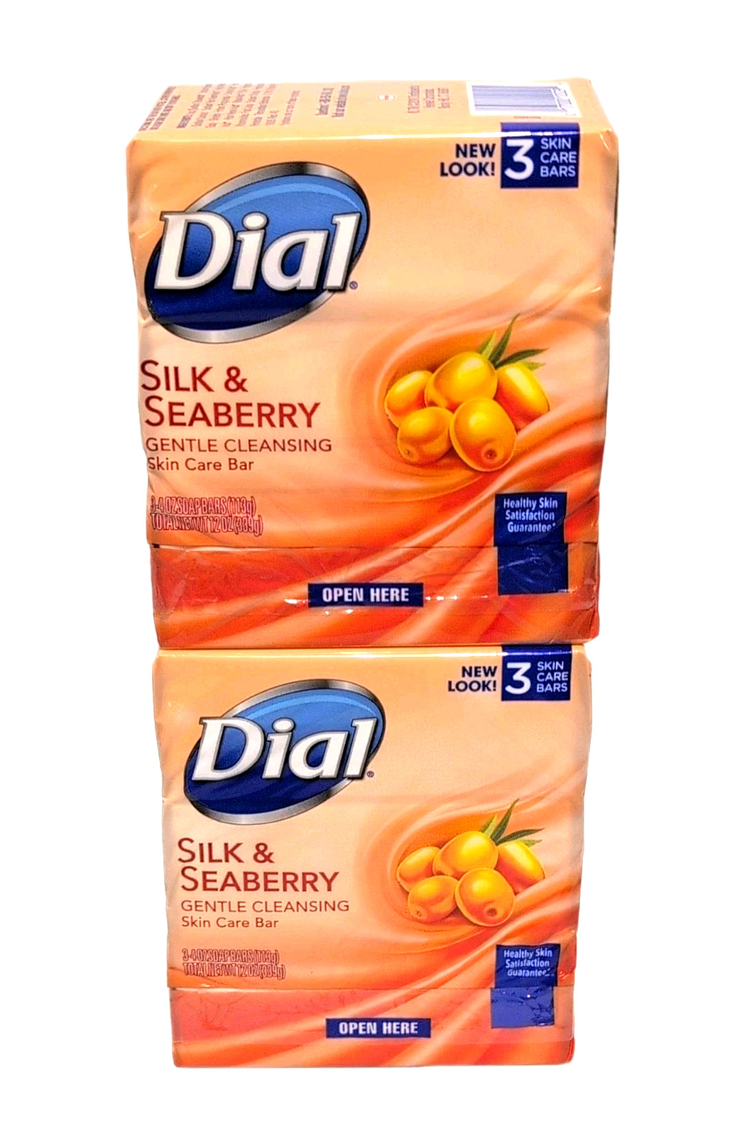 Dial Silk Seaberry Bar Soap 6 Bars 4oz ea Gentle Cleansing Skin Care HTF Rare