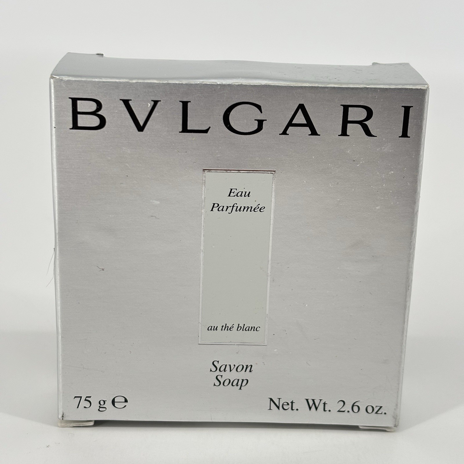 BVLGARI Eau Parfumée Au thé Blanc 75g 2.6oz Soap Bar NIB