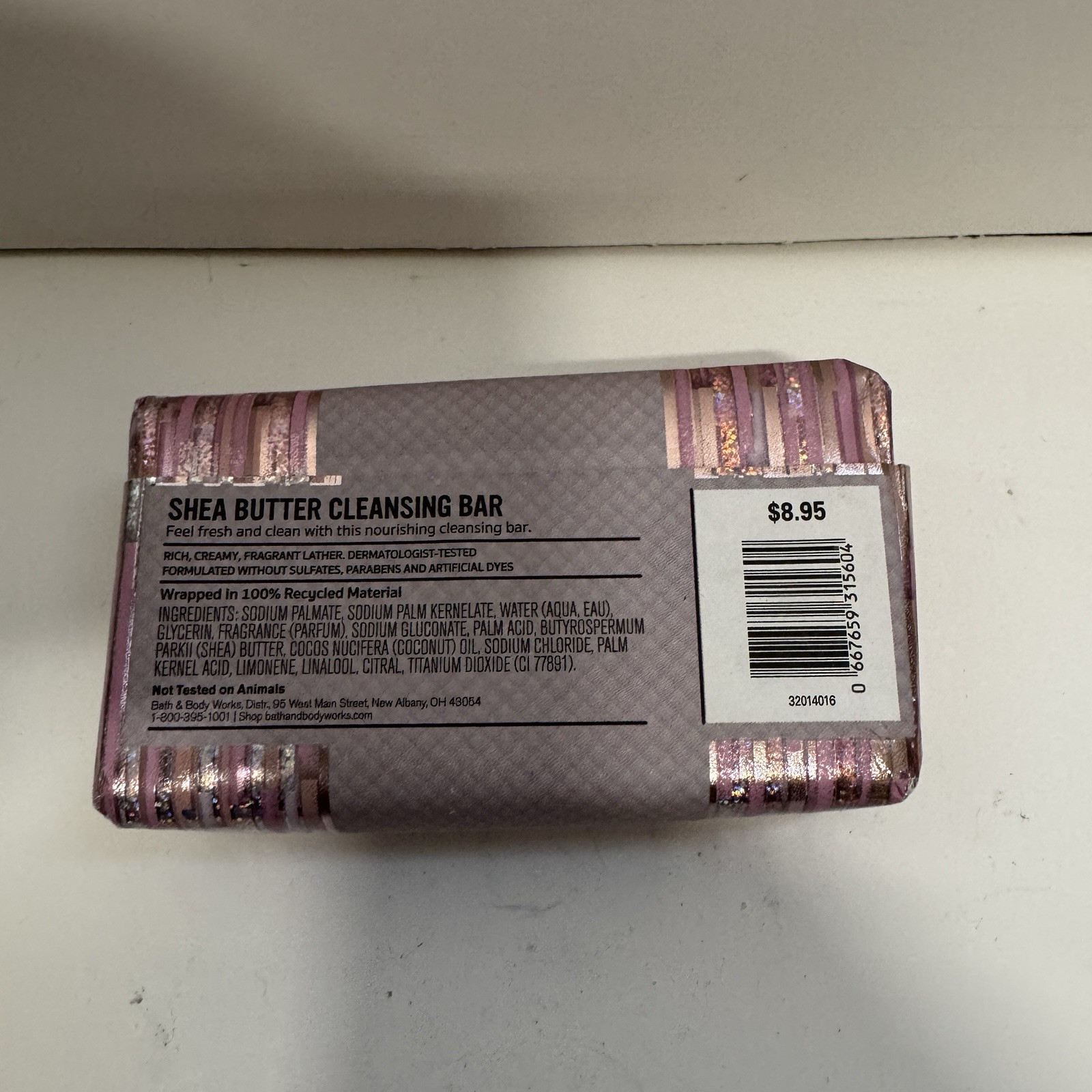 Bath Body Works Champagne Toast Shea Butter Cleansing Bar 5 OZ