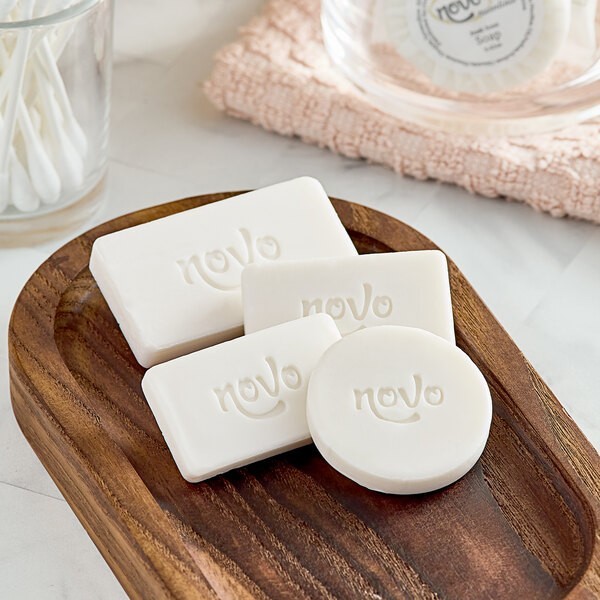 Novo Essentials Facial Soap Bars 0.4 oz 1000 Count Wrapped Hotel Motel Bulk