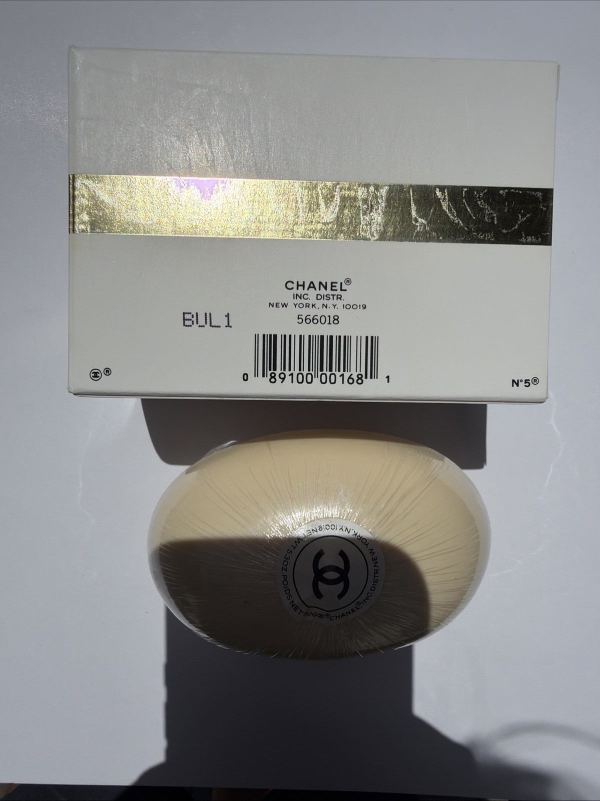 Vintage Chanel No 5 Savon Perfumed Bath Soap 5.3 oz 150g Cake Box NEW! Open Box