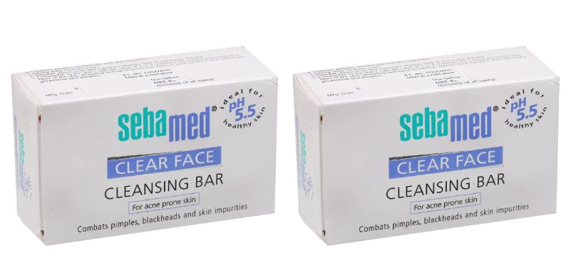 SebaMed Clear Face Cleansing Bar Soap 100 gm ph 5.5 For Acne Prone Skin