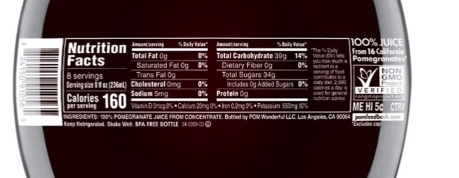 POM Wonderful 100% Pomegranate Juice 64 Fl Oz, 1 Large Bottle