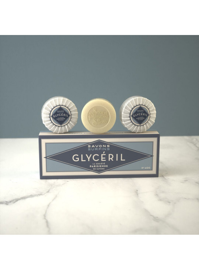 La Societe Parisienne de Savons | Glyceril (Vanilla & Milk) Boxed Soap | 3×3.4oz