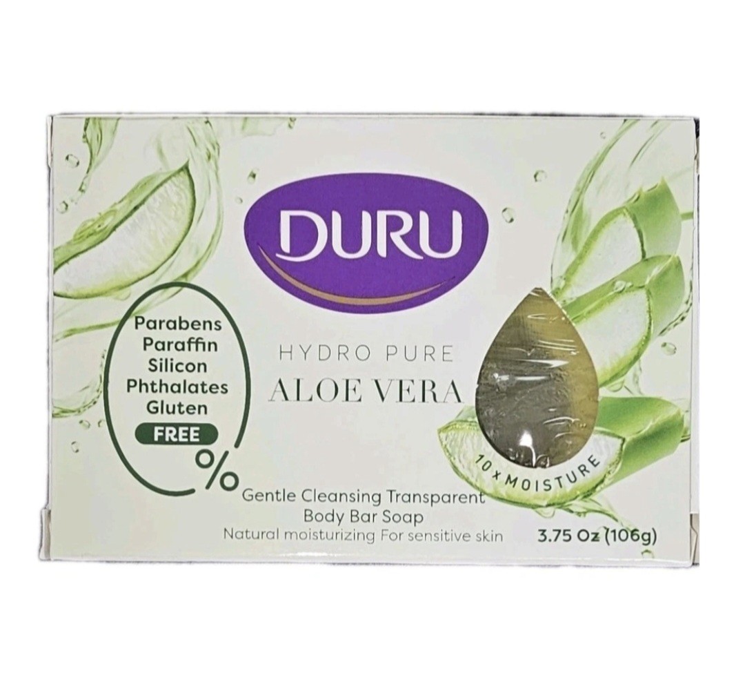 💜 DURU 💜 3.75 Oz. Hydro Pure 🫧 ●ALOE VERA● 🫧 Gentle Cleansing Body Bar Soap.