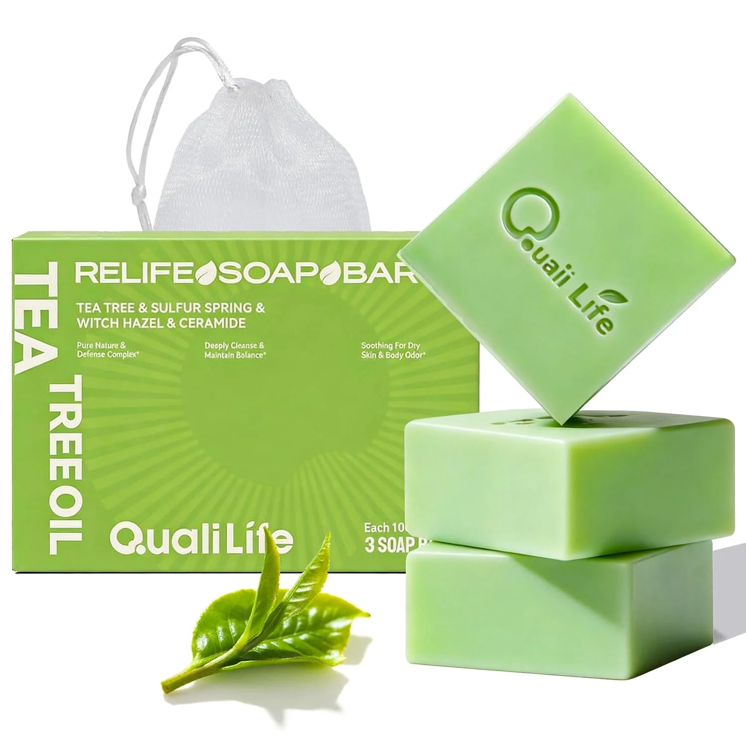 3 Pcs Veloma Antifungal Soap,Veloma Soap,Soothing Tea Tree & Eucalyptus, Deep Po