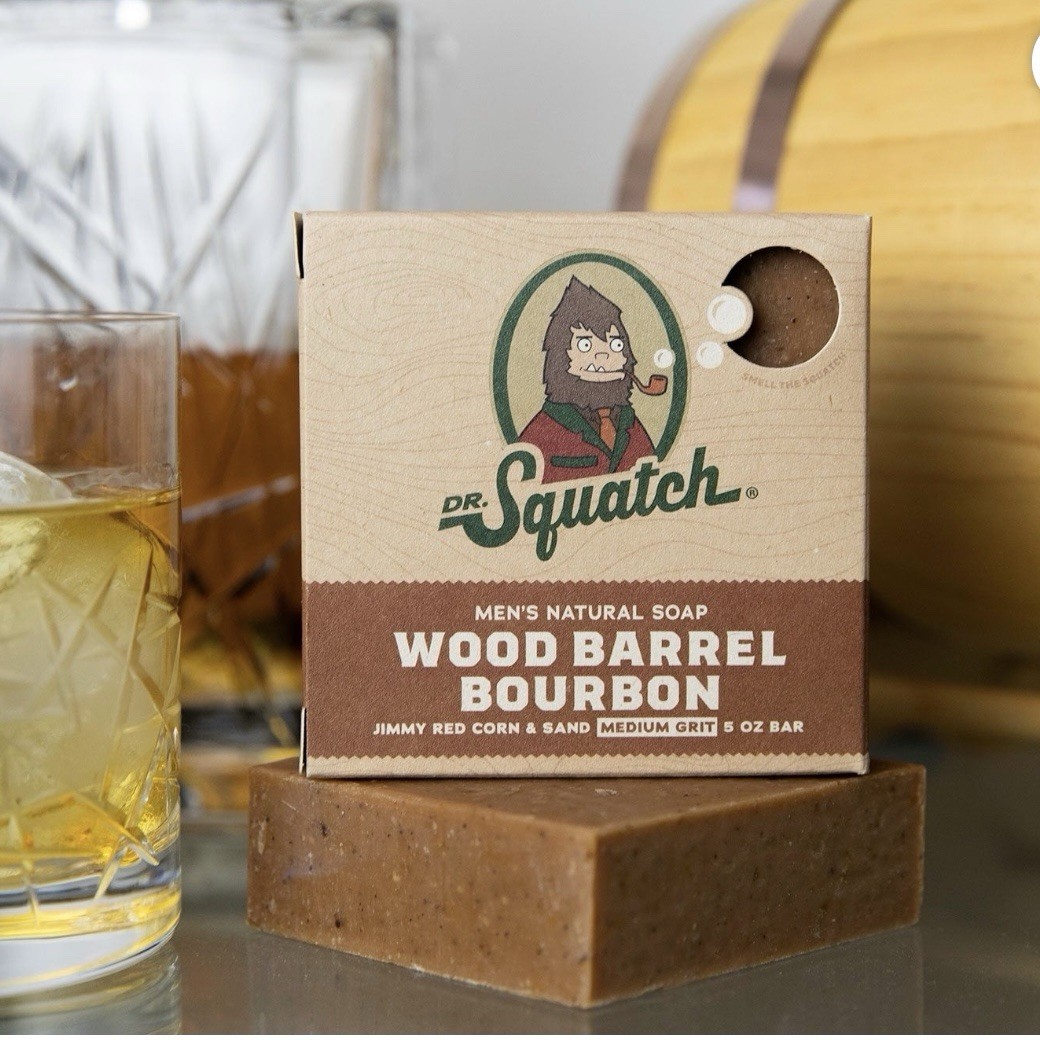 Dr. Squatch Natural Bar Soap 5 oz. 1pc- Wood Barrel, Rainforest or Fresh Falls