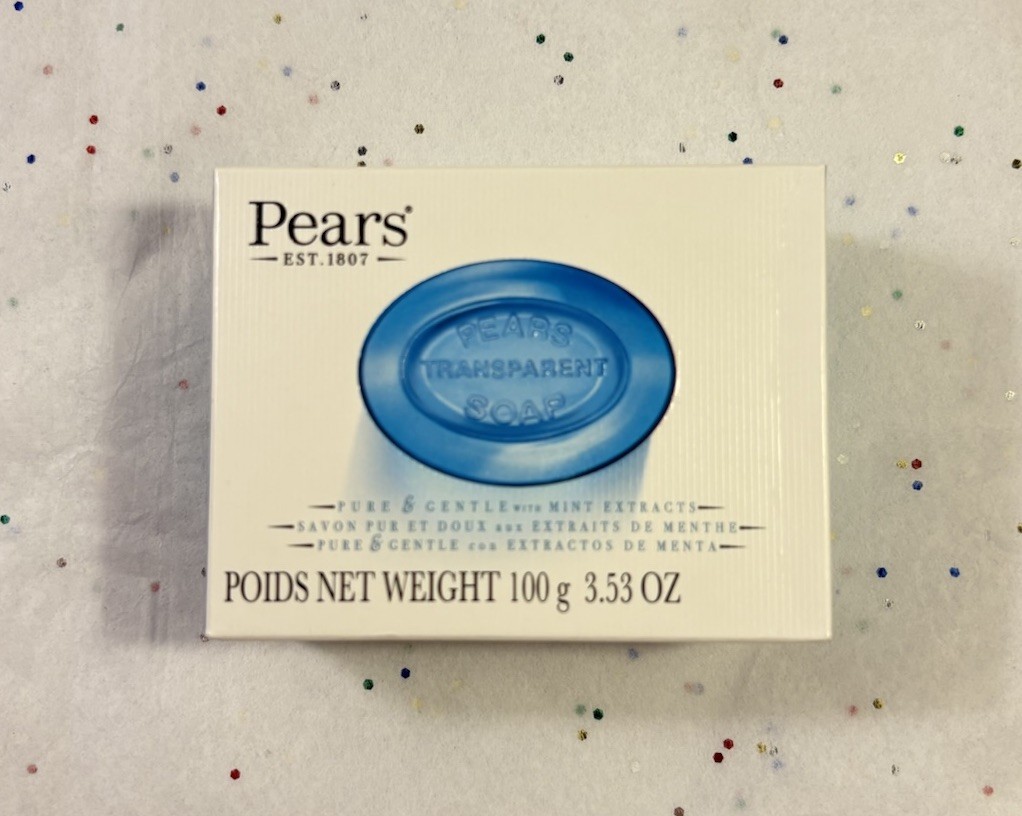 BLUE MINT Pears Transparent Soap 3.53 oz (x1) NEW