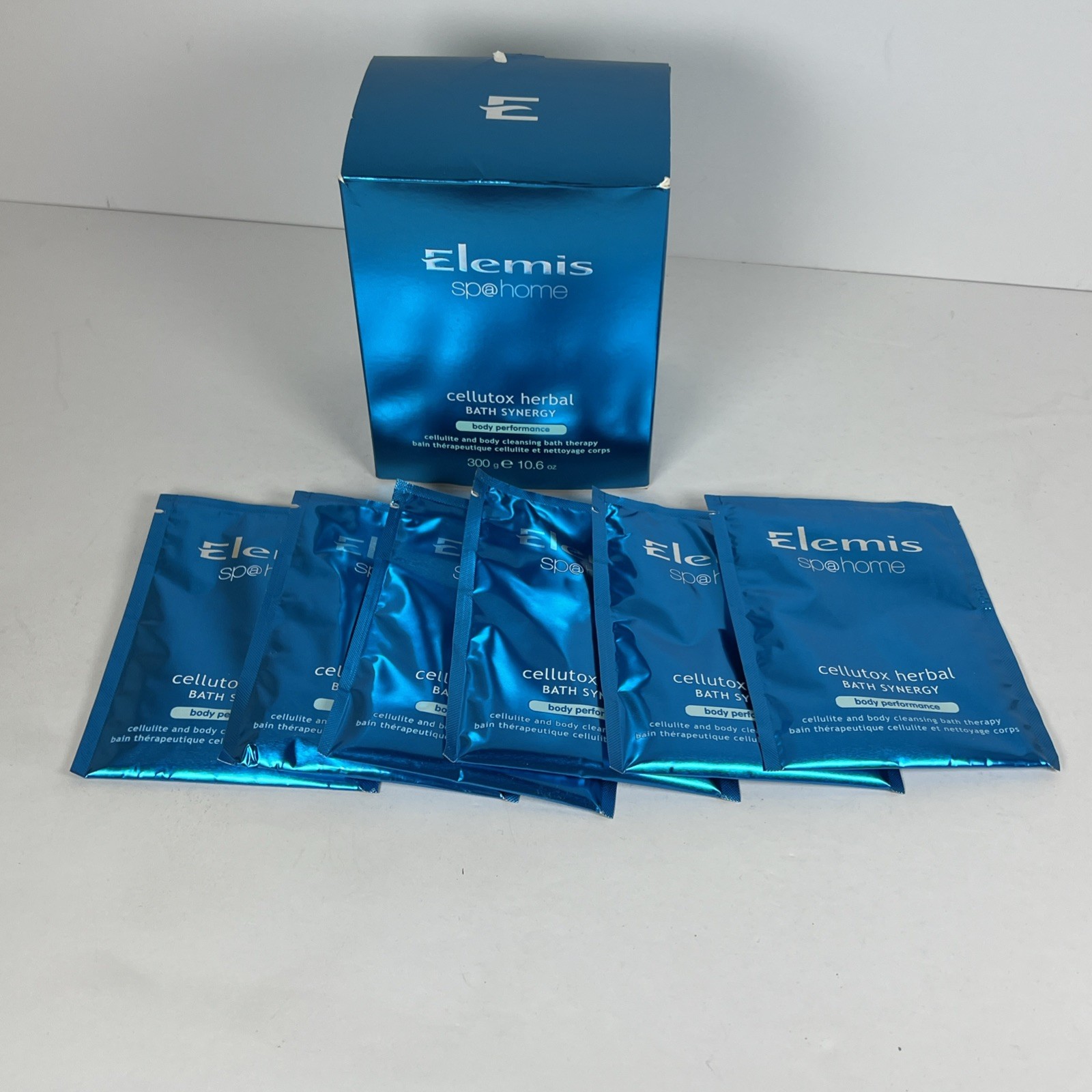 Elemis Cellutox Herbal Bath Synergy 300g 10.6 fl oz + 6 Extra Sachets EXPIRED
