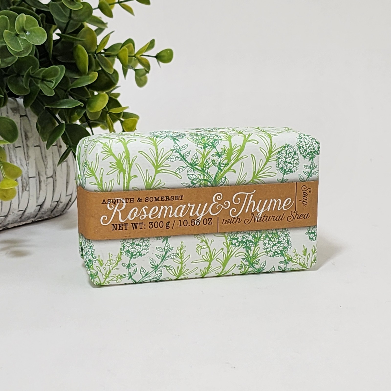 Asquith & Somerset Rosemary & Thyme with Natural Shea Butter Soap Bar 10.58 oz