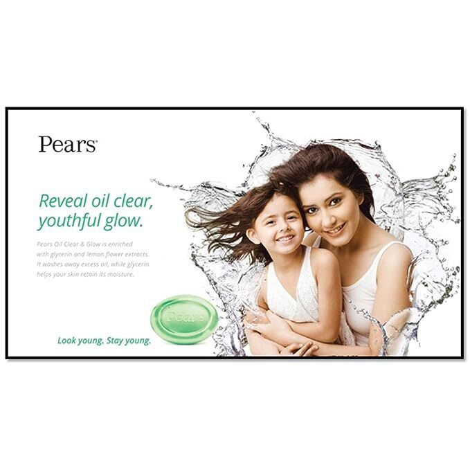 Pears Oil Clear Soap With Lemon Flower Extracts Bar Soap, 100g