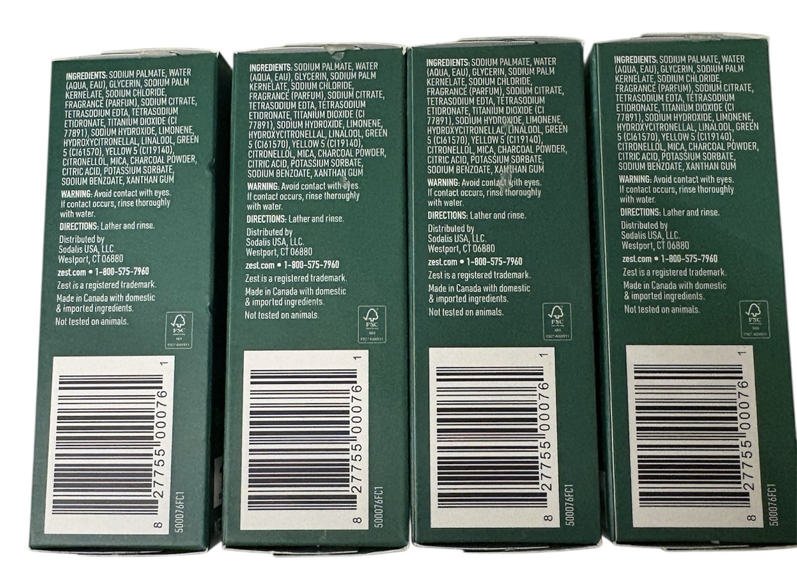 Zest Brut Deodorizer Classic Scent Moisture Bar Soap 7.05 oz. EA Lot Of 4 New