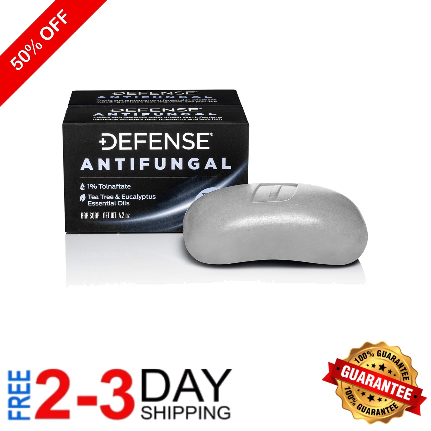 Tolnaftate Medicated Soap 2-Pack | Jock Itch, Ringworm & Athlete’s Foot Solution