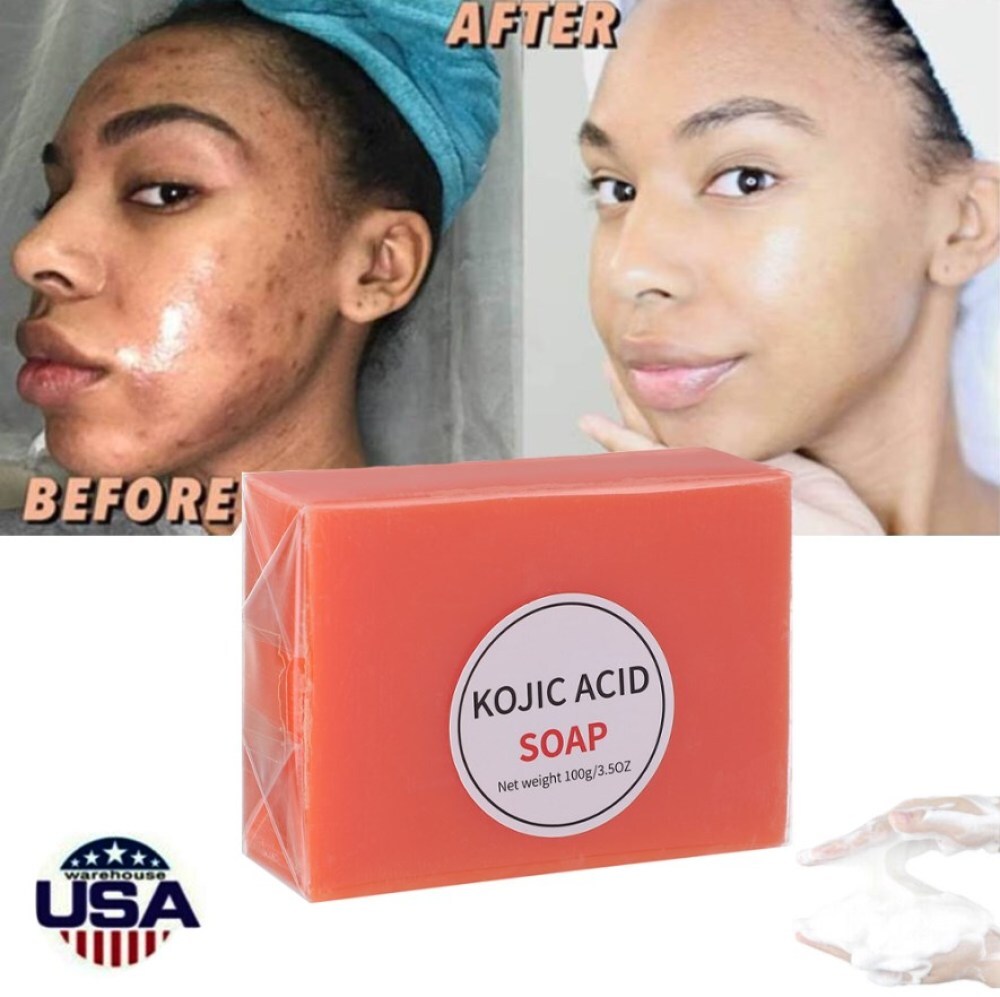 Dark Skin Brightening Soap Original Kojic Acid Soap for Dark Spot Whitening 100g