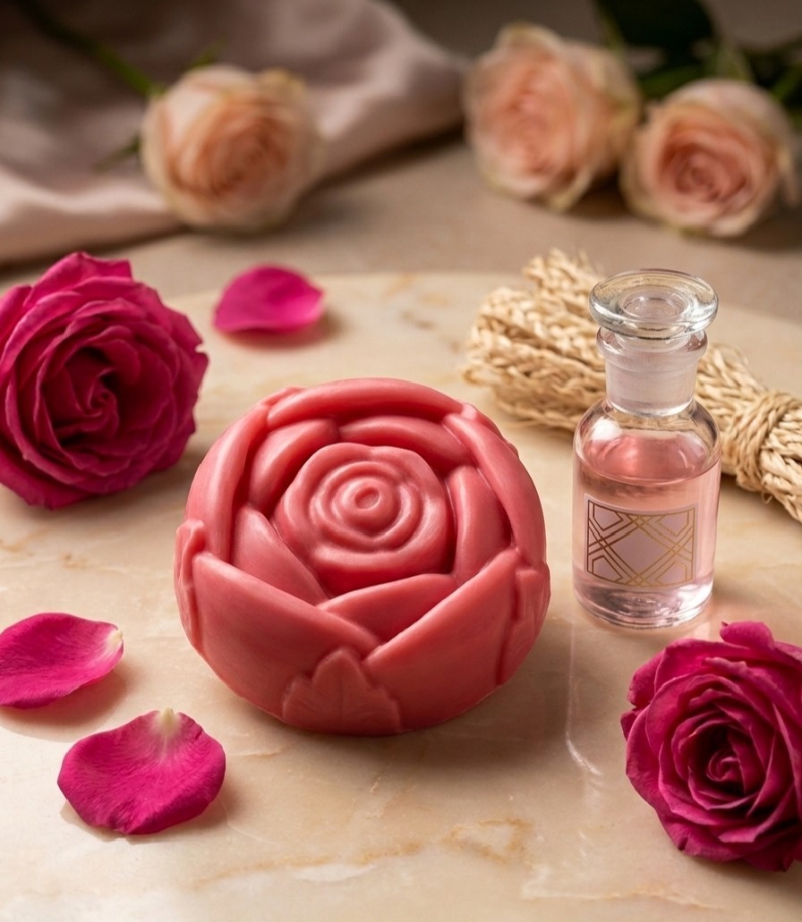 Natural Handmade Rose Soap – DEAL