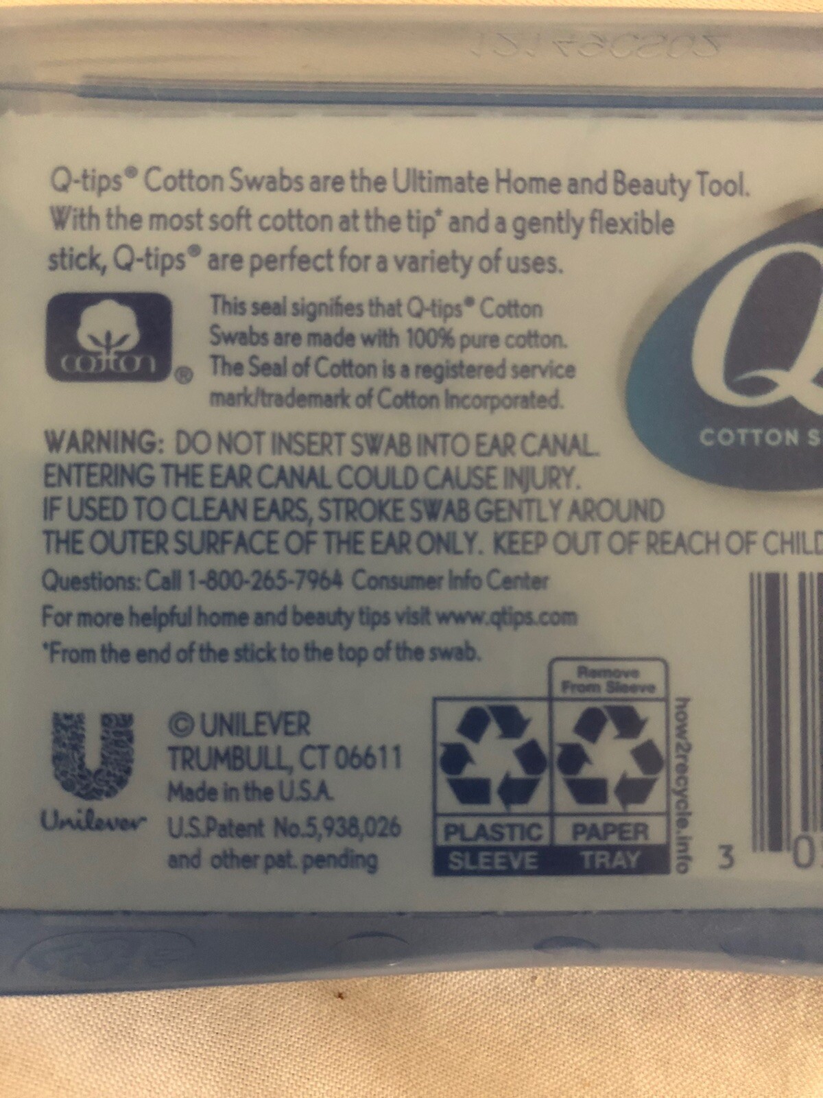Q Tips No Touch Cleaning Makeup Compact Case Travel 30 Ears Crafts Car Purse
