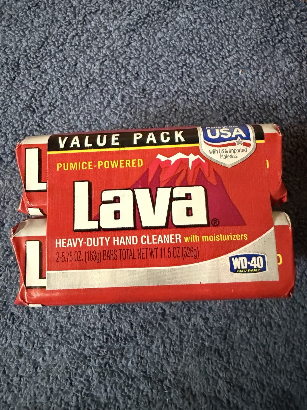 Lava Hand Soap 5.75 oz Bar Heavy Duty Pumice Powered Cleaner, WD40 . 6 Bars
