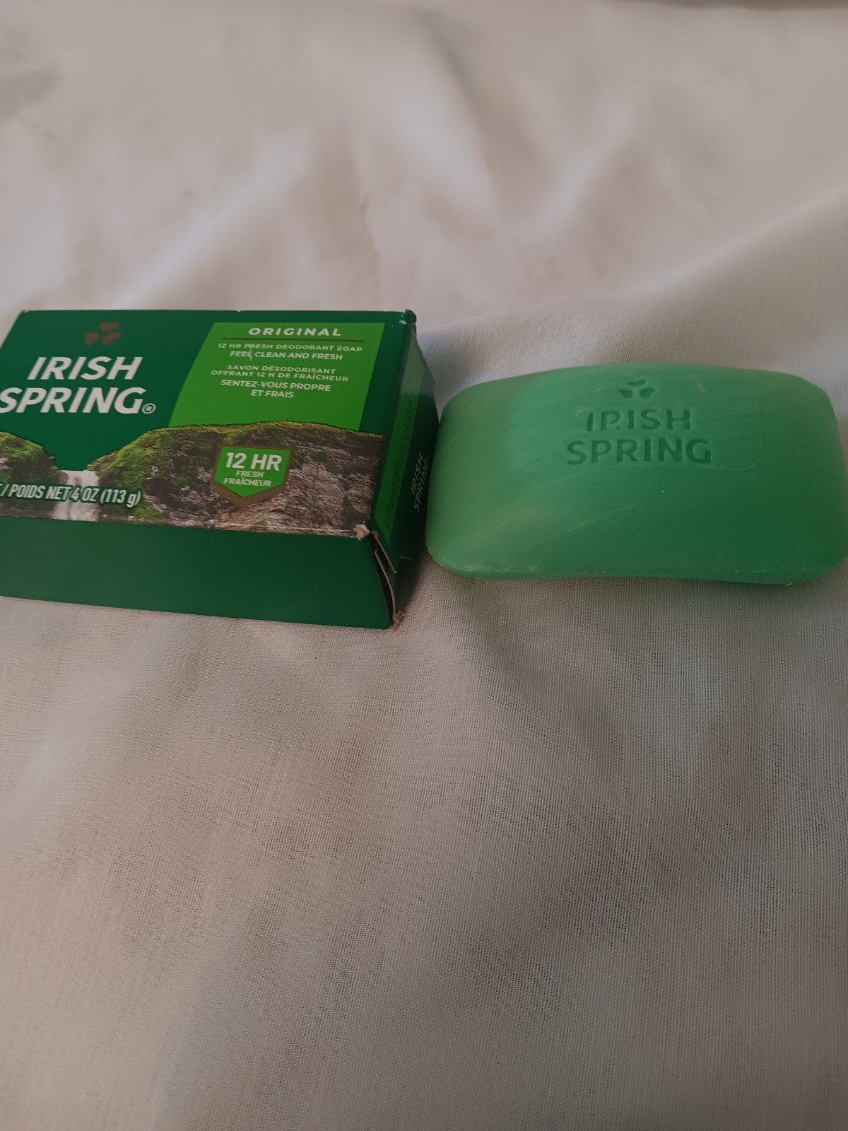Irish Spring Original Scent Deodorant Soap Bar 4 oz Gluten/Paraben-Free