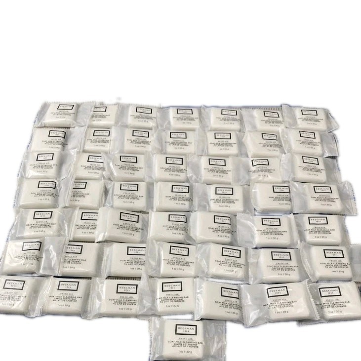 50pc Beekman 1802 Fresh Air Goat Milk Cleansing Bar Soap Travel Hotel Size 1 oz