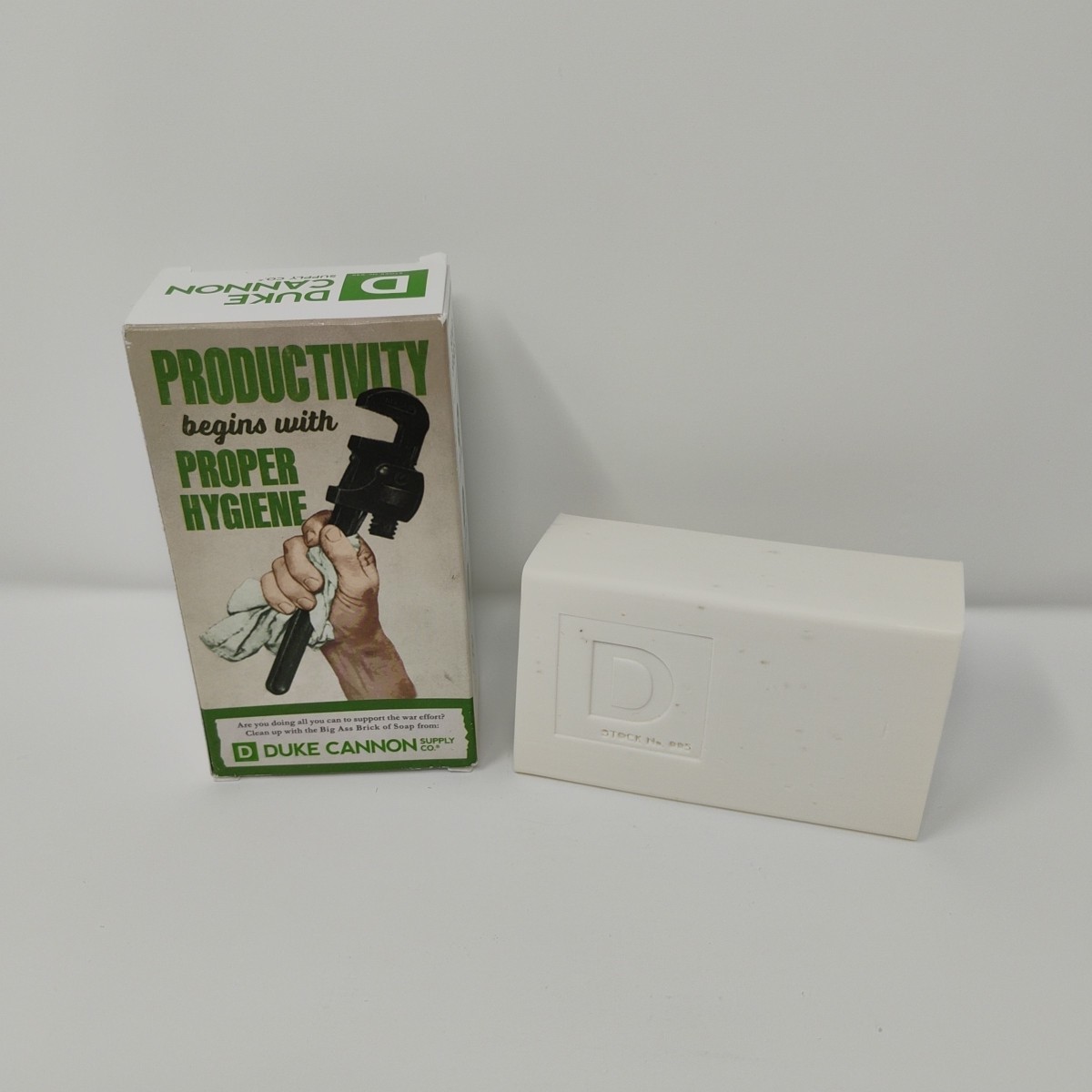 Duke Cannon Smells Like Productivity Large 10oz Big Ass Brick of Soap Made in US