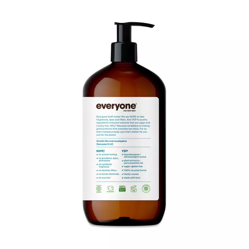Everyone 3 in 1 Soap, Pacific Eucalyptus 32 oz (Pack of 2)
