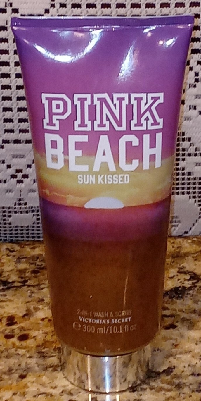 VICTORIA’S SECRET Pink Beach Sun Kissed 2 in 1 Wash & Scrub 10.1 fl. Oz NEW FULL